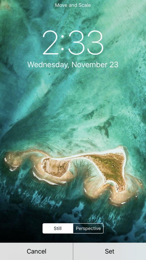 Changing The Wallpaper on iOS